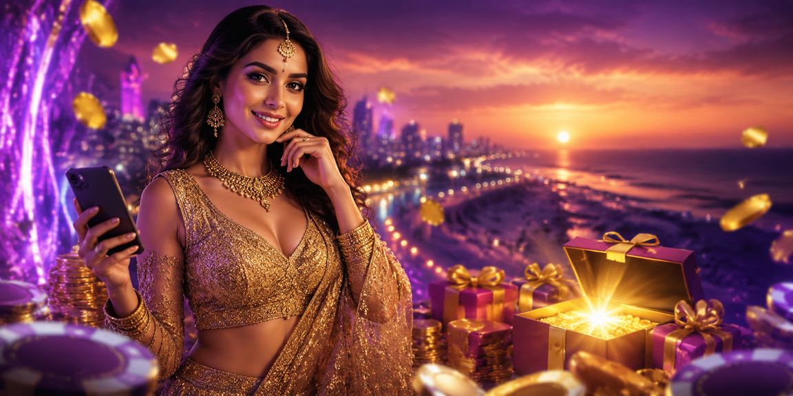 Elegant Indian woman enjoying exclusive VIP experience in a luxury setting