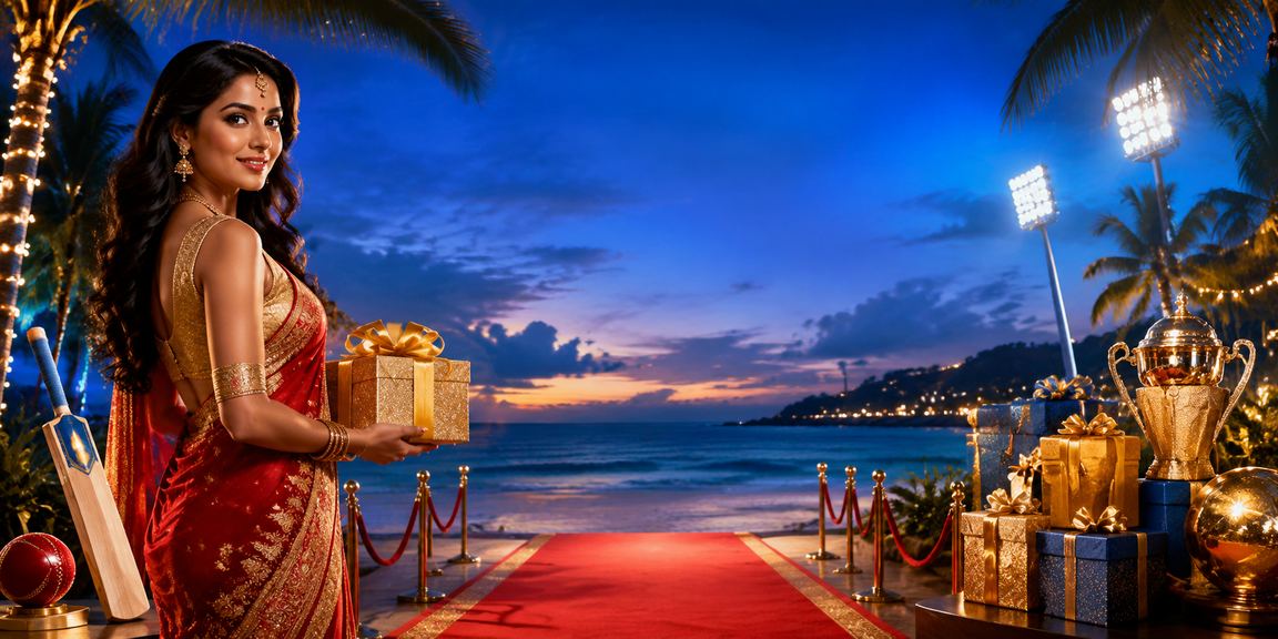 Player enjoying slots on mobile device by Goa beach at sunset